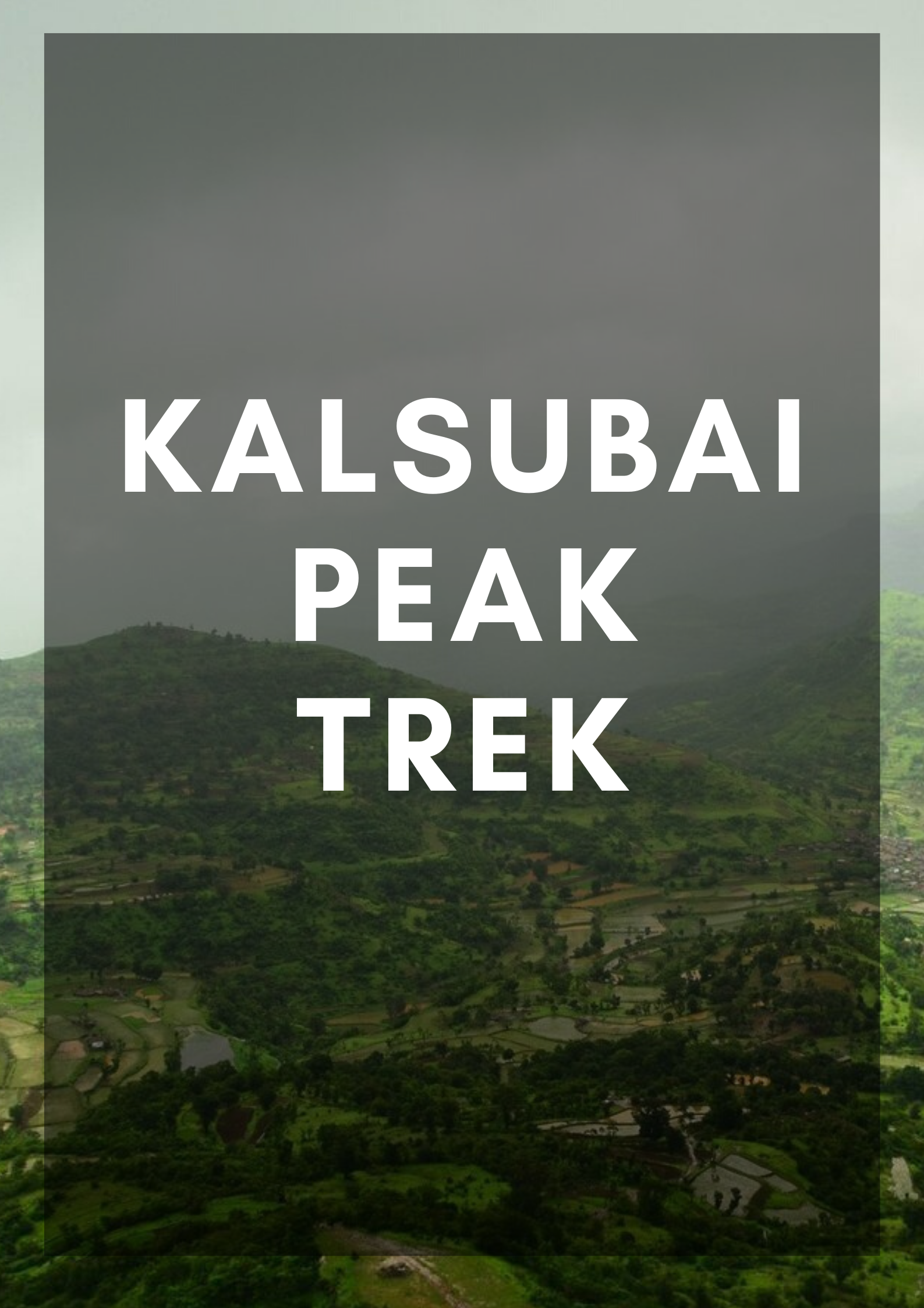 Kalsubai Trek Guide Mumbai