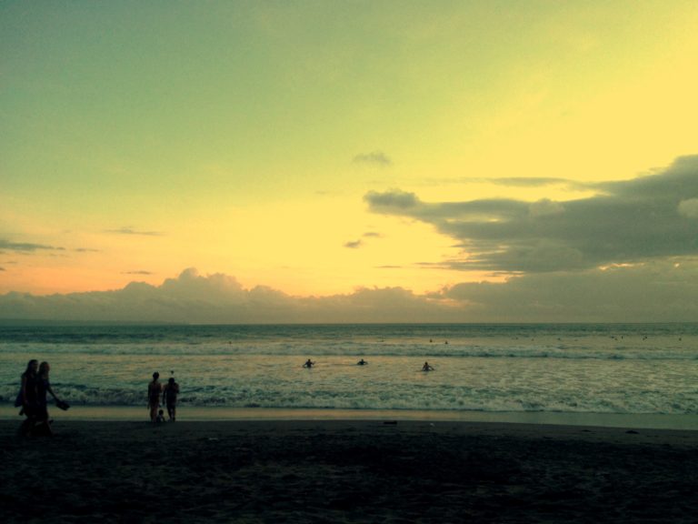 Sunset in Kuta Beach