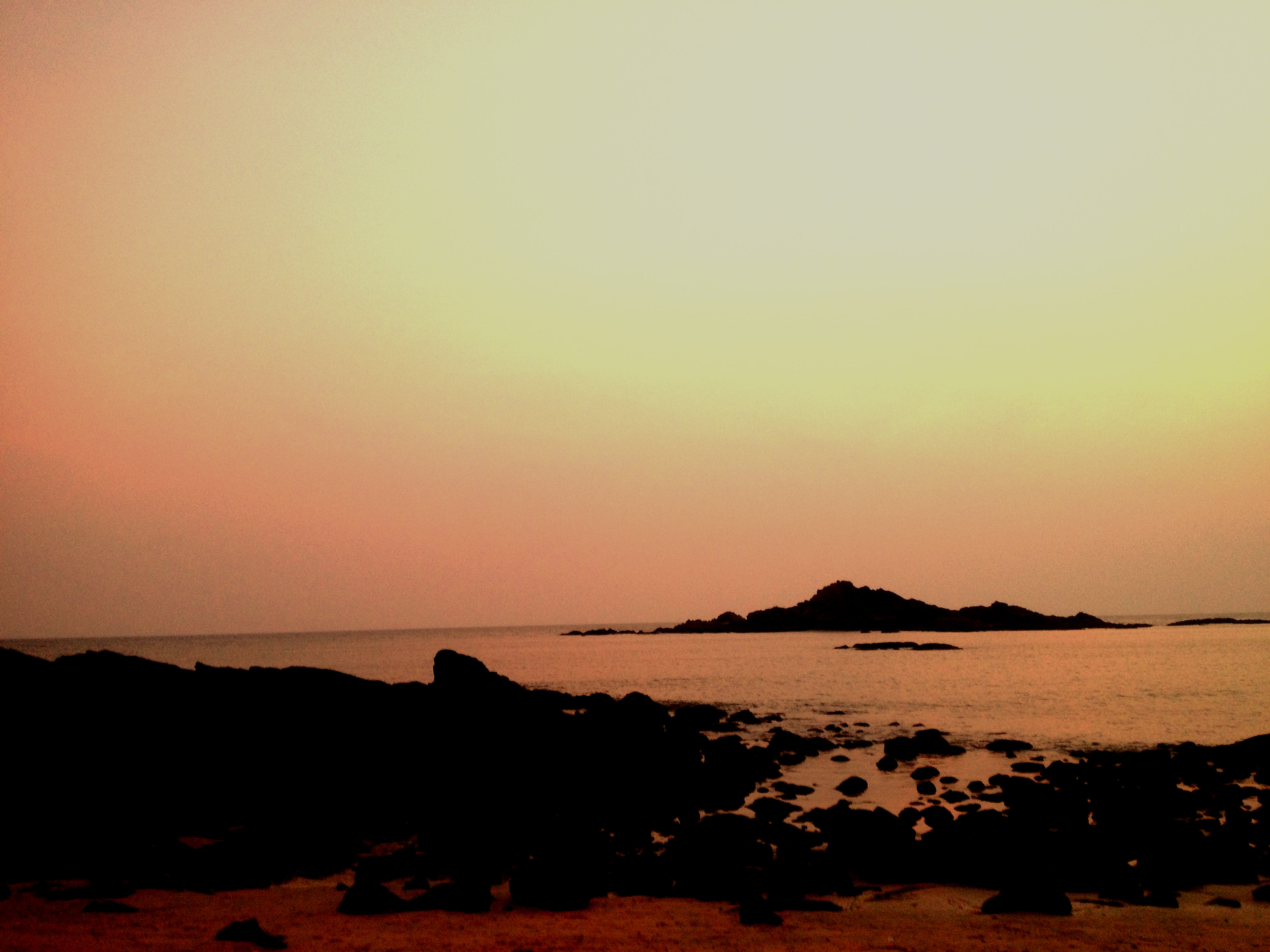 Sunset Om beach