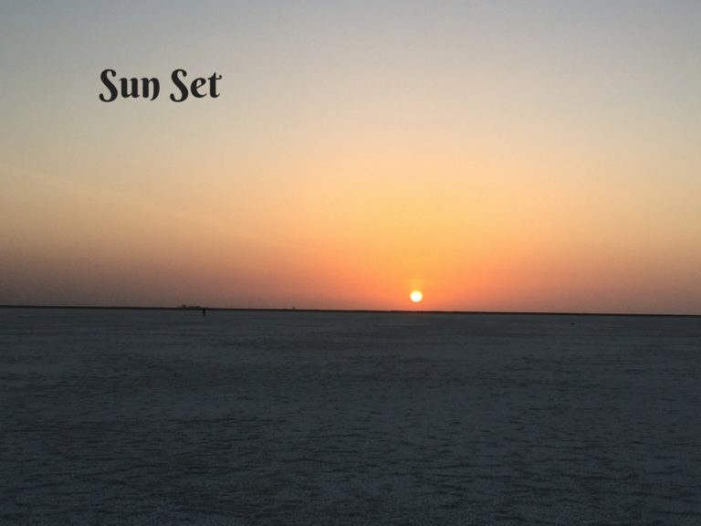 Sun Set Rann Of Kutch